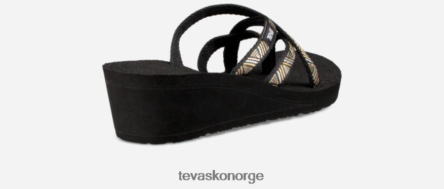 Teva kvinners mush mandalyn wedge ola 2PJ64Z459 agave svart metallic