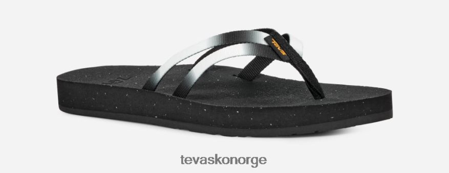 Teva kvinners reflip strappy gradiatePJ64Z492 aura svart/hvit