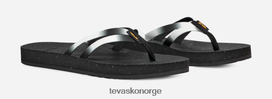 Teva kvinners reflip strappy gradiatePJ64Z492 aura svart/hvit