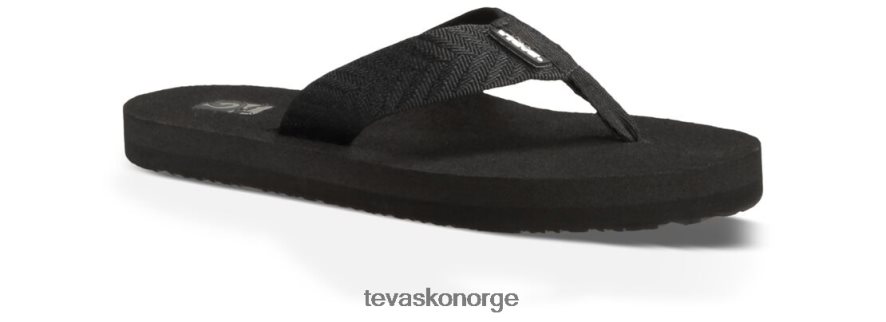 Teva grøt ii 64204H386 fottøy blader svarte