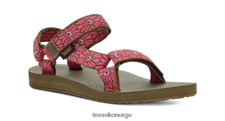 Teva original universal 64204H91 fottøy blomstervevstol mørk oliven fuchsia