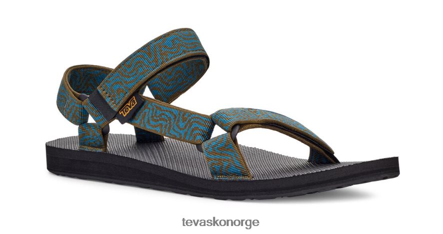 Teva original universal 64204H36 fottøy lagdelt stein mørk olivenblå korall